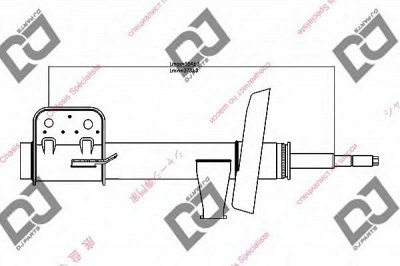 DJ PARTS ds1399gs -  Амортизатор